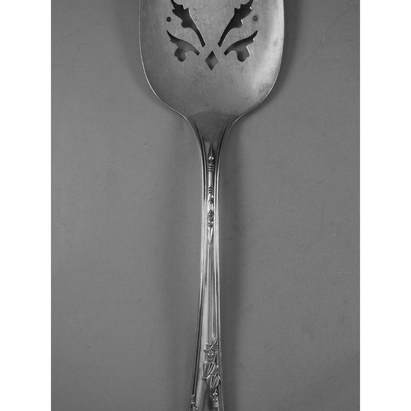Wm A Rogers A1 Plus Meadowbrook Silverplate1936 Pierced Pie Server Oneida Silver - Picture 4 of 6